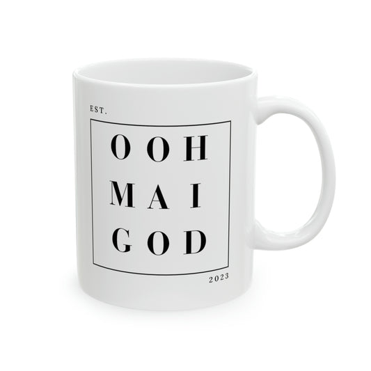 Ooh Mai God™ branded Ceramic Mug, 11oz
