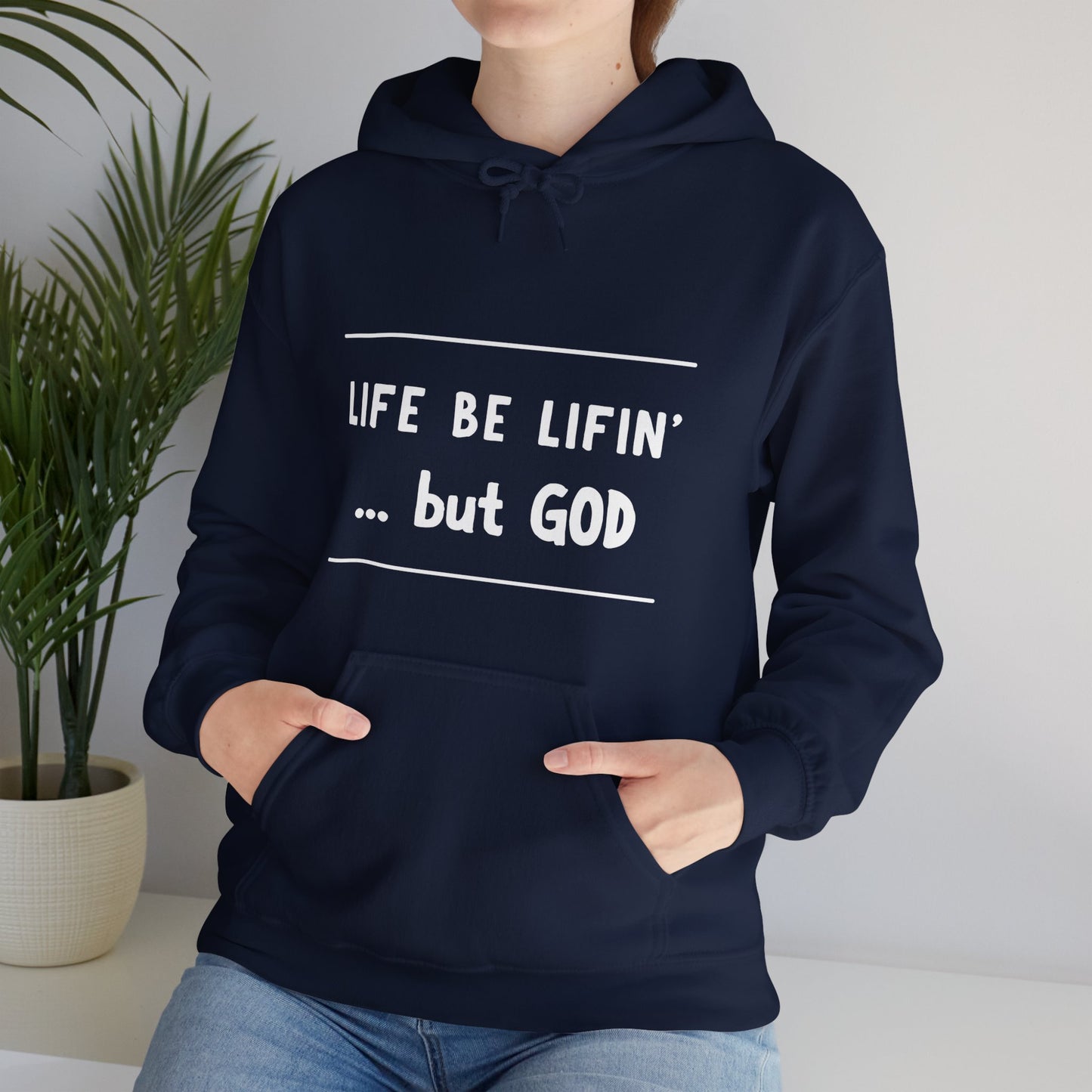 ...but God Unisex Heavy Blend™ Hooded Sweatshirt