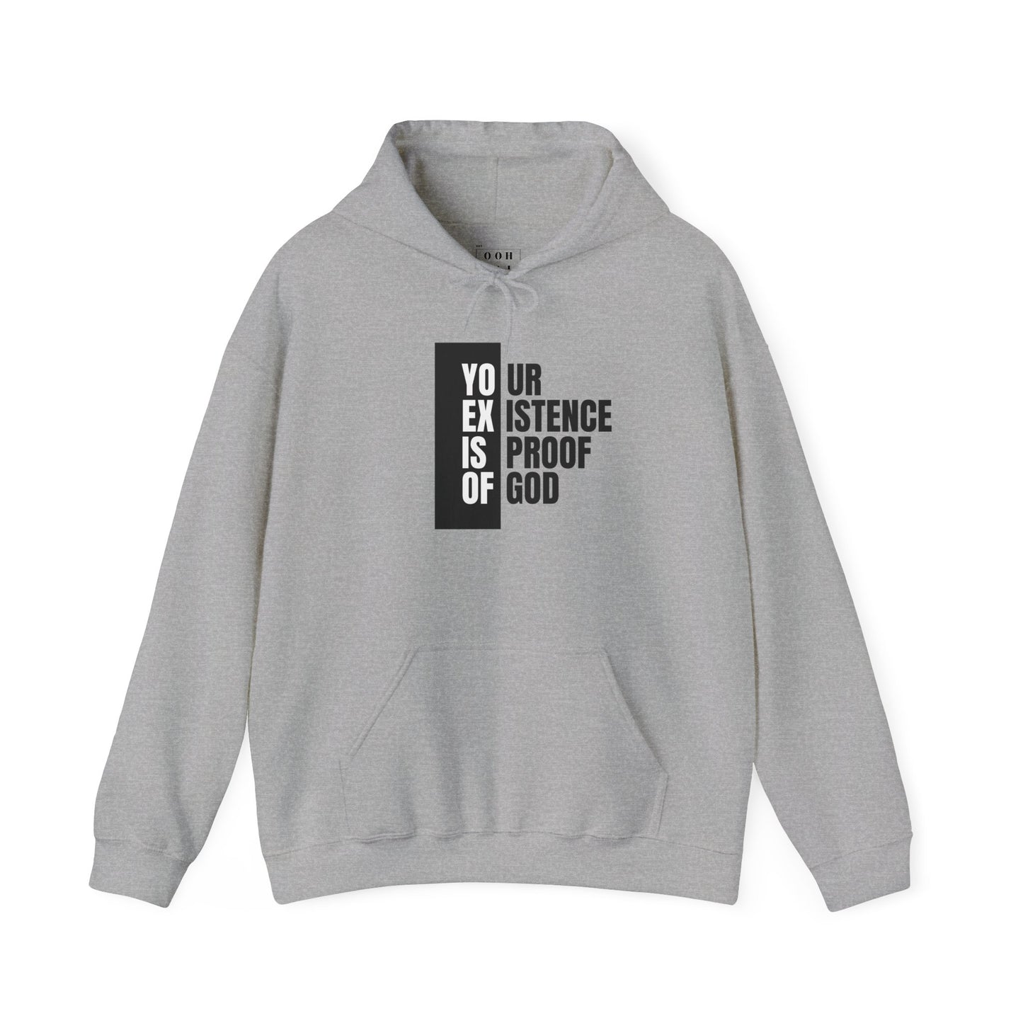 "Your Existence is Proof of God" Unisex Heavy Blend™ Hooded Sweatshirt