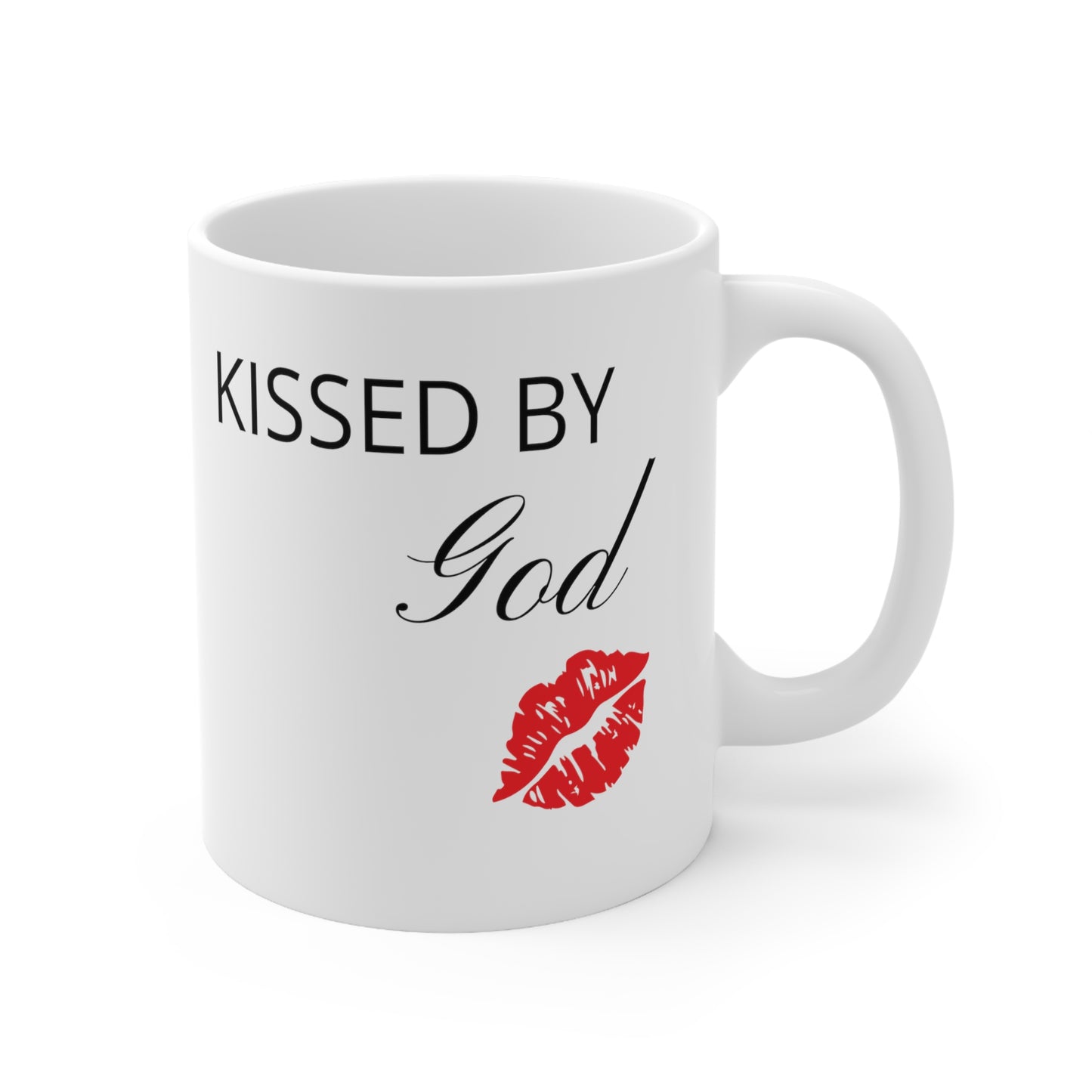 Kissed by God Ceramic white Mug 11oz
