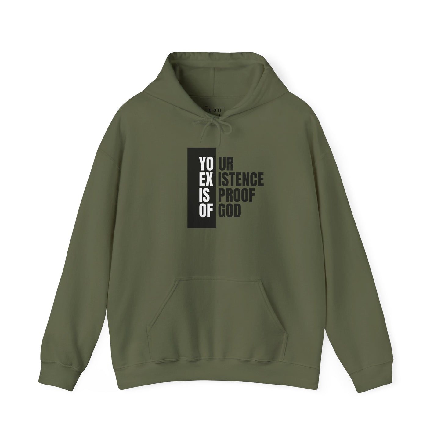 "Your Existence is Proof of God" Unisex Heavy Blend™ Hooded Sweatshirt