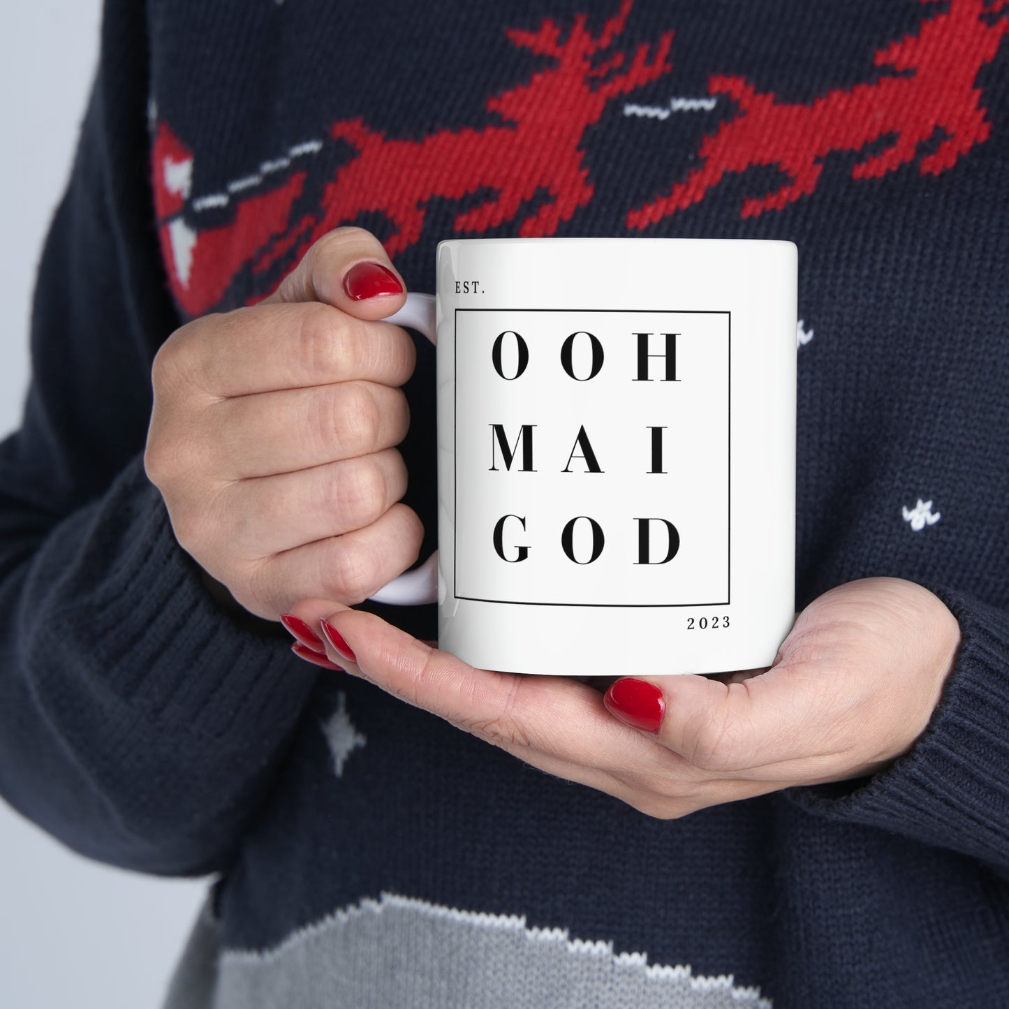 Ooh Mai God™ branded Ceramic Mug, 11oz