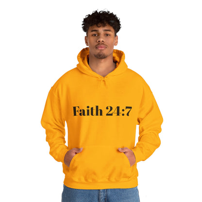 Faith 24:7 Unisex Hooded Sweatshirt