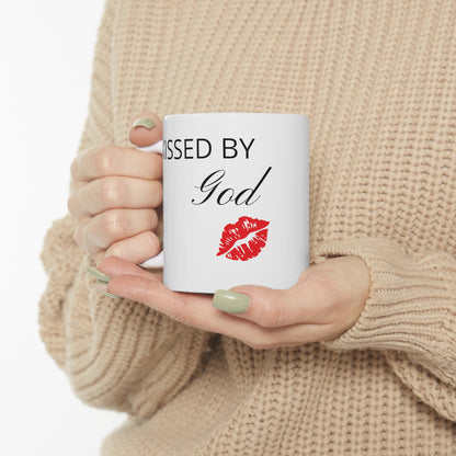 Kissed by God Ceramic white Mug 11oz