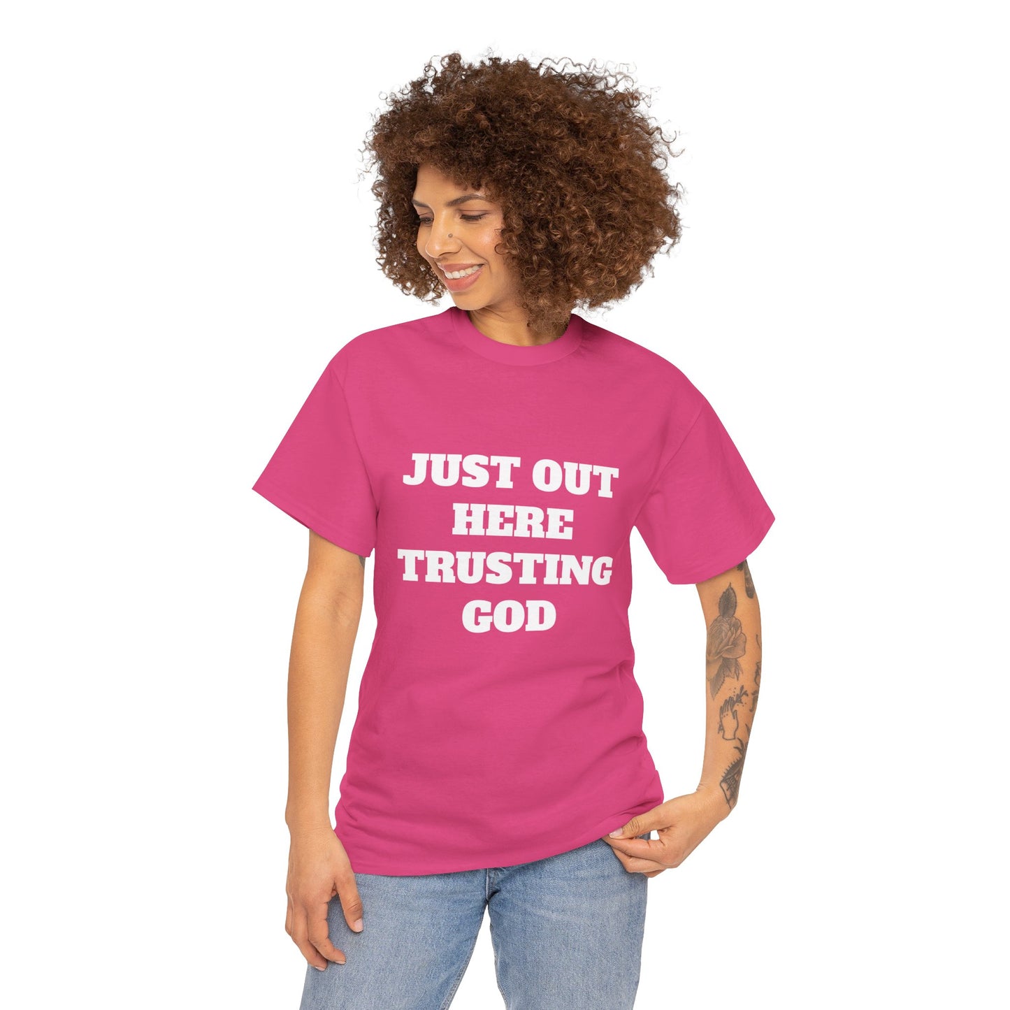 Trusting God Unisex Heavy Cotton Tee