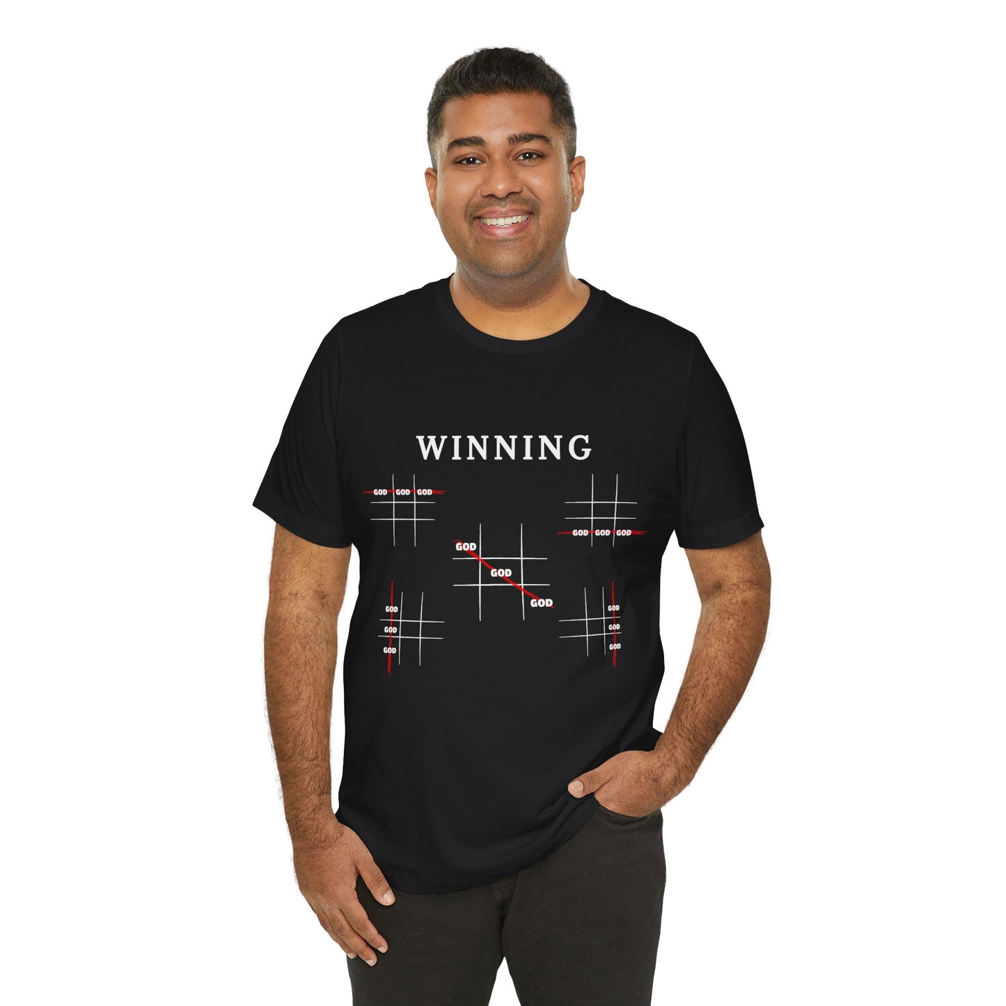 Winning God Unisex Jersey Short Sleeve Tee