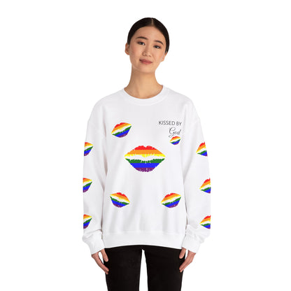 Kissed by God Rainbow Lips Crewneck Sweatshirt - (Limited Edition)