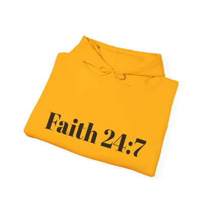 Faith 24:7 Unisex Hooded Sweatshirt