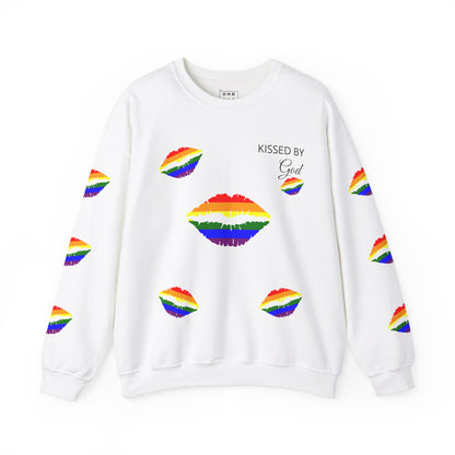 Kissed by God Rainbow Lips Crewneck Sweatshirt - (Limited Edition)