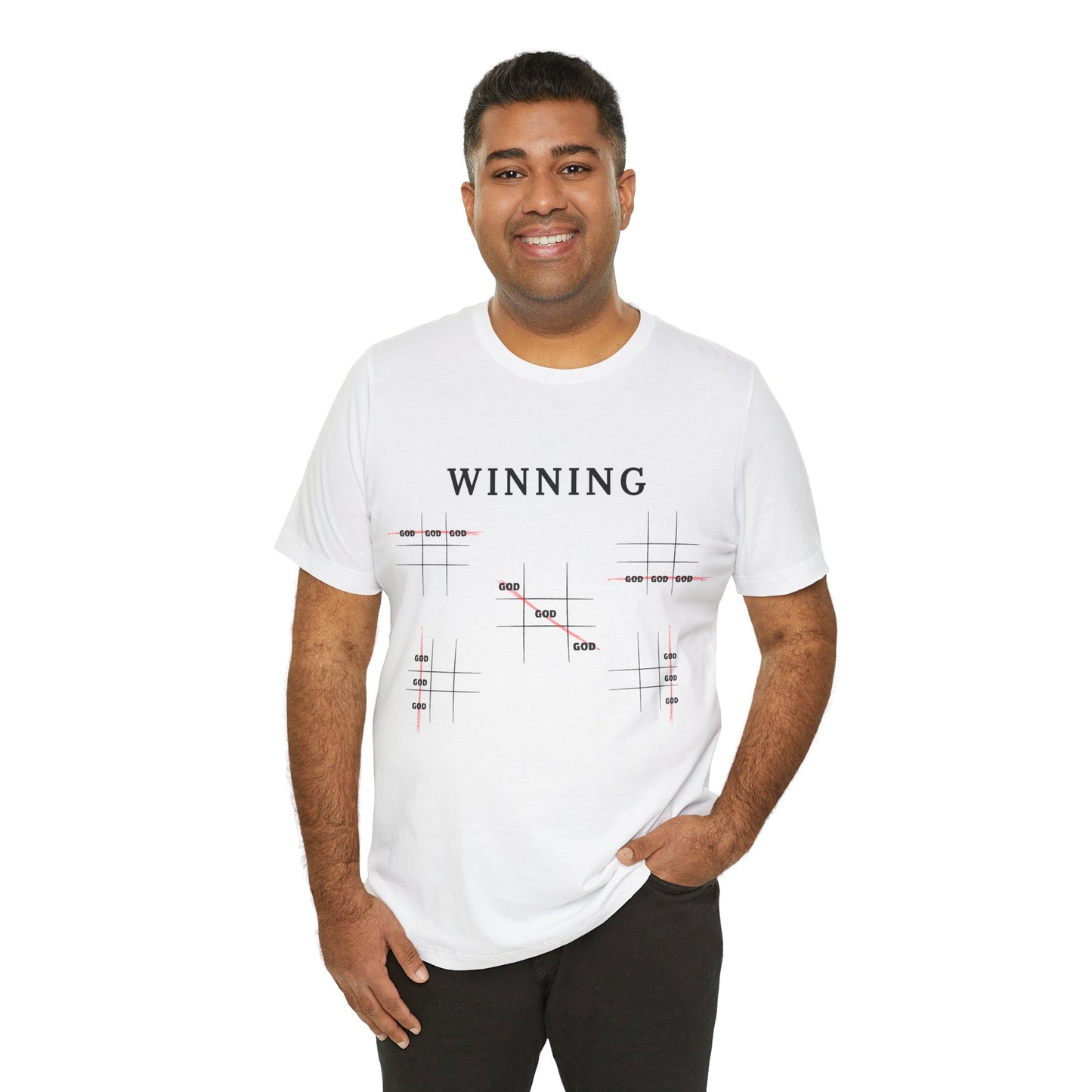 Winning God Unisex Jersey Short Sleeve Tee