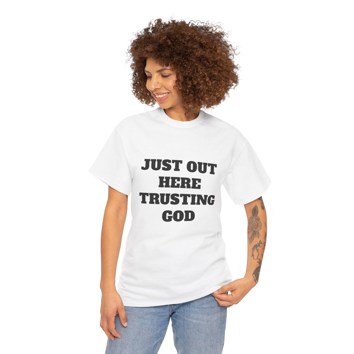 Trusting God Unisex Heavy Cotton Tee