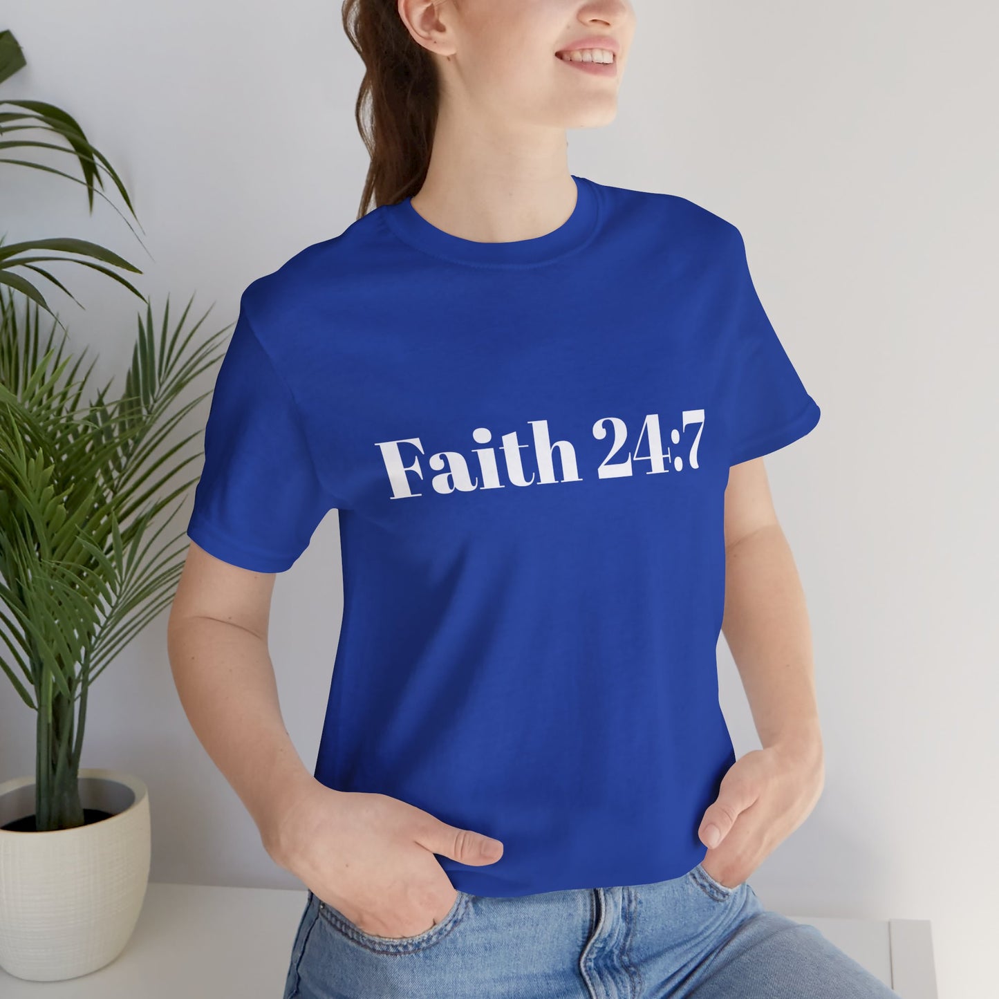 Faith 24:7 Unisex Jersey Short Sleeve Tee