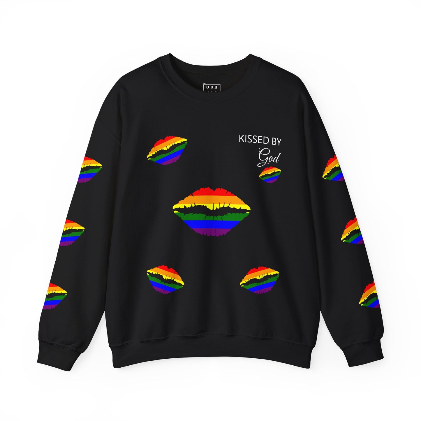 Kissed by God Rainbow Lips Crewneck Sweatshirt - (Limited Edition)