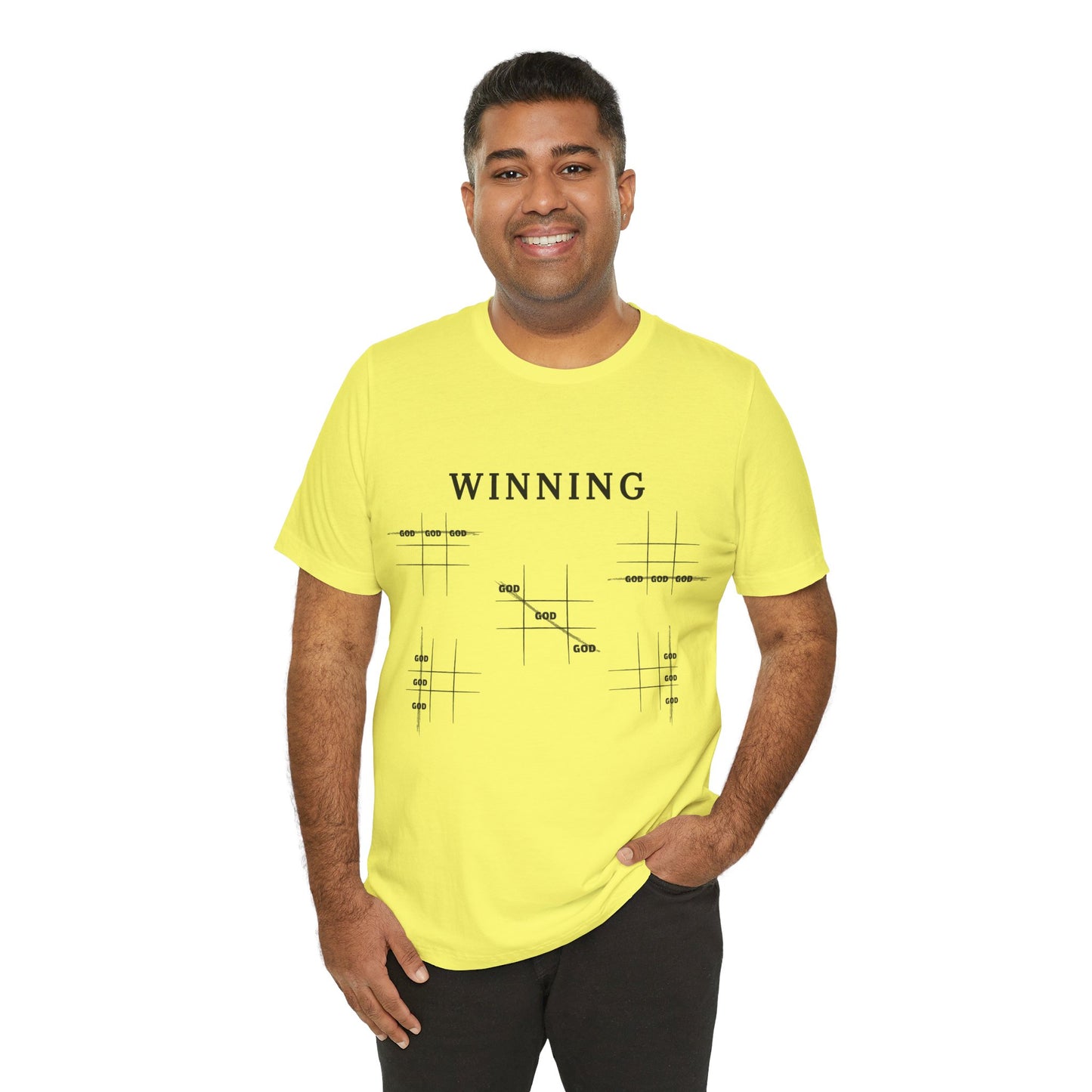 Winning God Unisex Jersey Short Sleeve Tee